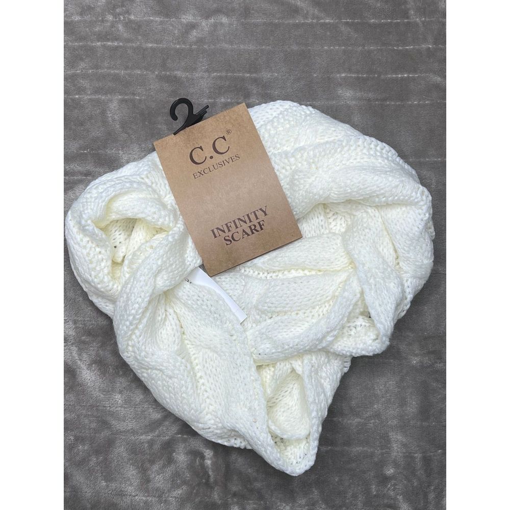C.C infinity scarf ivory NWT